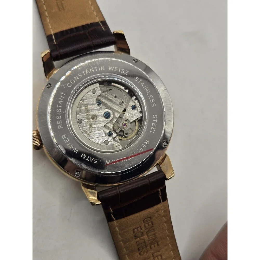 Constantin Weisz Rose Gold Tone Men's Multi-complication Automatic Watch. 46mm.